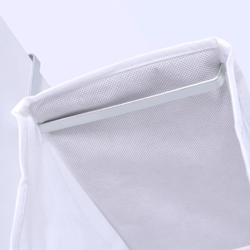 Over The Door Shoe Organizer 26 Pockets White Non Woven Fabric Storage Hanging Rack - Image 5