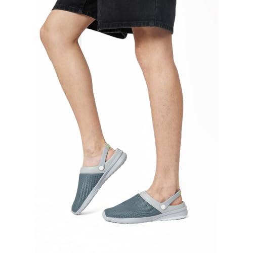 KazarMax Wanderer Grey Clogs Sandals for Men -9 UK - Image 4