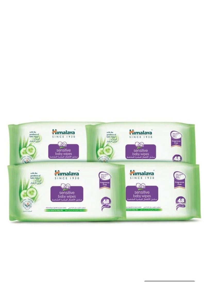 Pack Of 4 Sensitive Baby Wipes 192 Count - pzsku/ZDE80D56B40F0AE13DBD9Z/45/_/1706030637/0eb4218c-55ed-4e82-af1a-781a6ebb9085