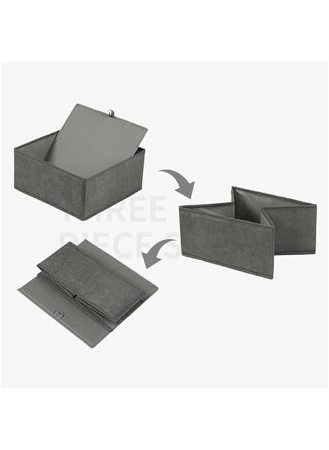 HOOKOR 4PCS Drawer Organizer for Clothing Foldable Cloth Drawer Dividers, Washable Closet Organizer and Storage Bins for Clothes Underwear Pants Socks  - Image 4