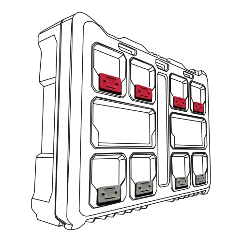 StealthMounts Packout Feet - 8 Pack Mounting Feet for Milwaukee Packout System | Milwaukee Packout Mounting Feet | Milwaukee Packout Mounts | Packout Adapter | Milwaukee Packout Feet | Made in UK - Image 2