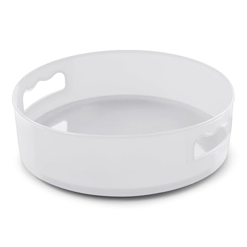 HomeWiz Multi-Purpose 360° Rotating Organizer Tray | Kitchen Accessories Items | Kitchen Organizer Rack | Kitchen Tools | Easy - Access Turntable for Spices, Storage & More | White - Image 5