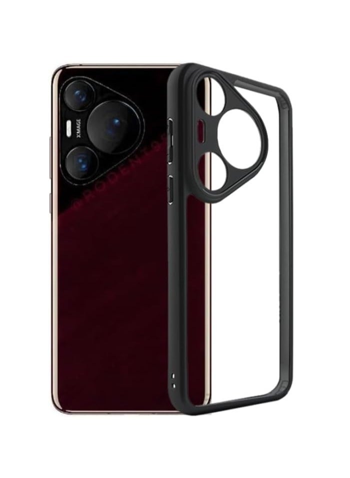 Huawei Pura 70 Pro Case, Military-Grade Drop Protection, Shock-Absorbing Corners, Yellowing Resistant, Scratch Resistant, Air Armor Clear Phone Cover for Huawei Pura 70 Pro Plus Clear Black - Image 1