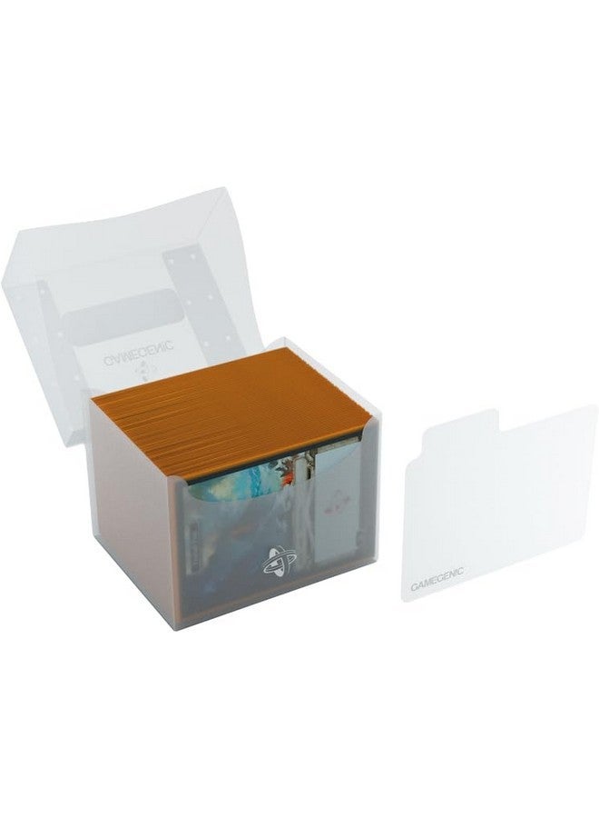 جم جينيك حامل جانبي 100+ XL صندوق سطح غير رسمي | تخزين بطاقة بأكمام مزدوجة مع مقسم بطاقات مرن | واقي بطاقة بريميوم | تقنية الكوبرا للرقبة | يحمل ما يصل إلى 100 بطاقة | لون واضح | صنع - Image 5