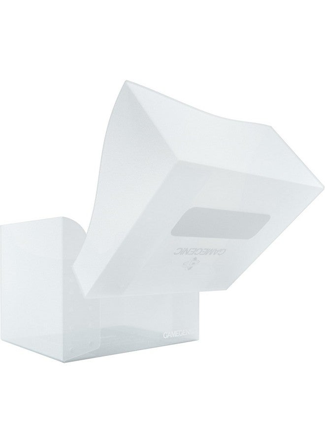 جم جينيك حامل جانبي 100+ XL صندوق سطح غير رسمي | تخزين بطاقة بأكمام مزدوجة مع مقسم بطاقات مرن | واقي بطاقة بريميوم | تقنية الكوبرا للرقبة | يحمل ما يصل إلى 100 بطاقة | لون واضح | صنع - Image 3