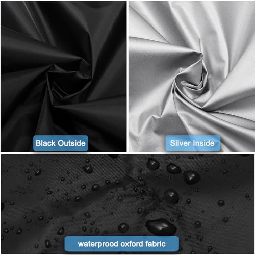 SUNSURE - Valid Brand SUNSURE Sit-up Board Cover Adjustable Weight Bench Waterproof Cover Outdoor Indoor Exercise Workout Bench Protective Cover with Drawstring for Weight Bench, Fitness Bench (Black/127x58x44cm) - Image 3