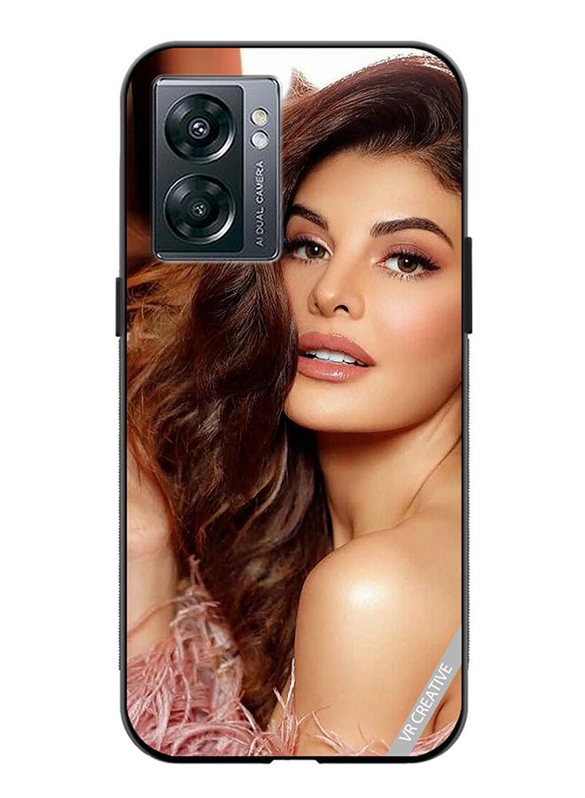 VR CREATIVE Protective Case Cover For Oppo A57 5G Bollywood Actress Jacqueline Fernandez Design Multicolour - Image 1