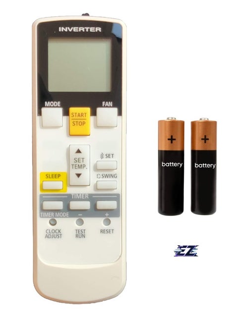 Air Conditioner Remote Control Compatible with General Split/Window Air Conditioner (AC-107C) – Battery Included