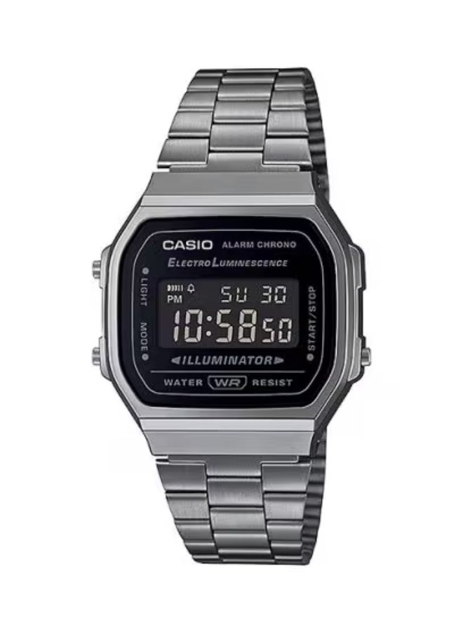 كاسيو ساعة رقمية للجنسين من الفولاذ المقاوم للصدأ -- - . مم