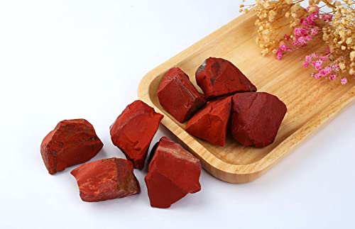 LAIDANLA Red Jasper 2" Natural Rough Stones Crystal Large Raw Crystals Bulk Healing Gemstones for Reiki Healing Tumbling Fountain Rocks Wire Wrapping Decoration Cabbing Lapidary 4PCS 0.55lb - Image 3