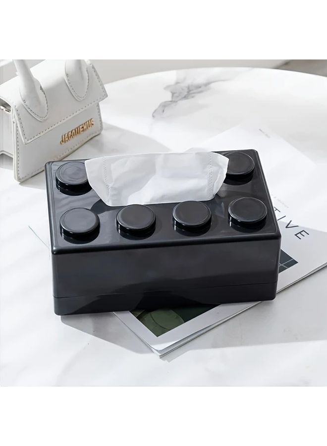 1pc Stylish White Tissue Box Holder Suitable For Napkins Convenient For Kitchen Bathroom Home Office Use - Image 2