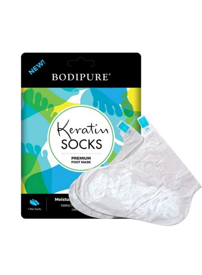 Bodipure Premium Keratin Foot Socks Antiaging Moisturizing Foot Mask Socks Hydrating Foot Masks For Cracked Heels And Dry Skin Natural Ingredients Pair In A Pack (12 Pack) - Image 3
