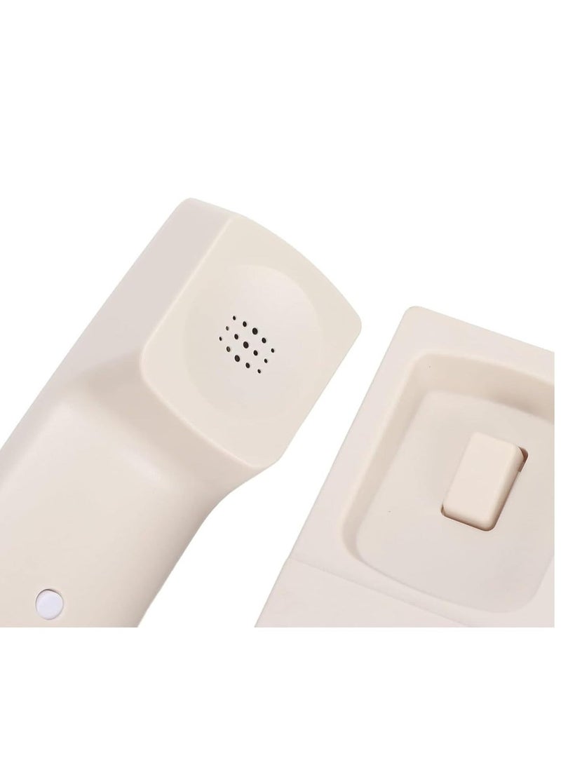 مايكروبلس هاتف سلكي كبير الأزرار، هاتف أرضي سلكي للمنزل، مزود بخاصية إظهار هوية المتصل، ومكبر صوت حر اليدين، وشاشة LED، وخاصية الاتصال السريع، لون أبيض، طراز Ps-4728 - Image 4