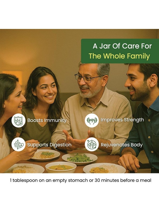 Kerala Ayurveda كيرالا أيورفيدا شياوانبراش مع الأملا البري، جيلوي، أشواغاندا، شاتافاري و جاجري | غني بفيتامين C | يعزز الطاقة، المناعة، القدرة على التحمل والهضم 500 جرام - Image 3