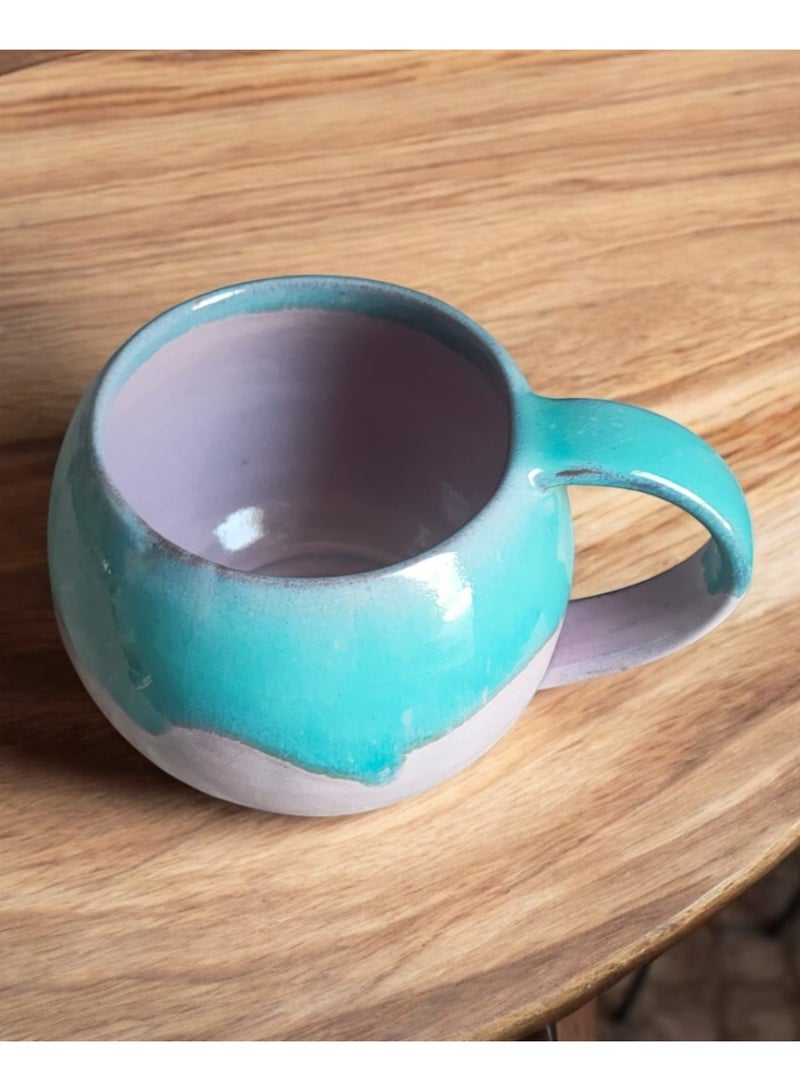 300ml ceramic and earthenware mug, each piece is unique, microwave safe  - Image 3