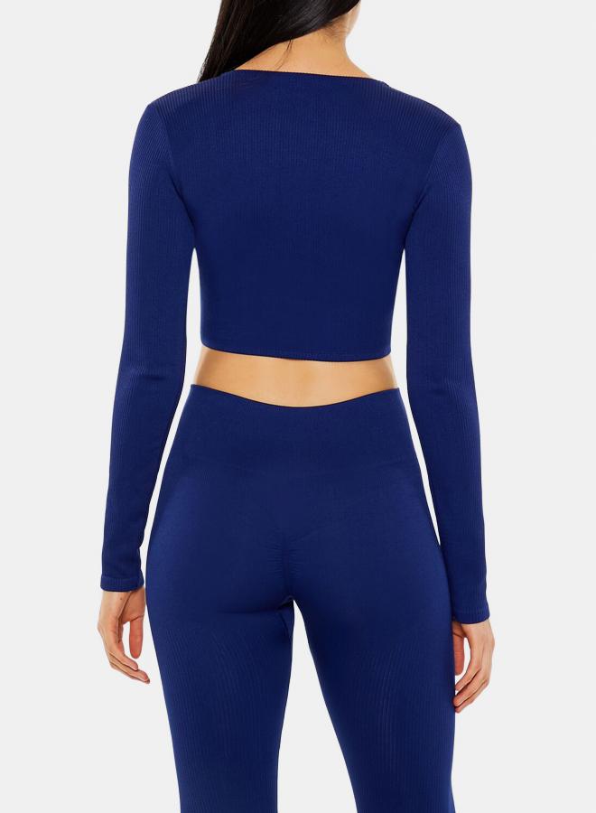 FOREVER 21 Active Seamless Surplice Crop Top - Image 5