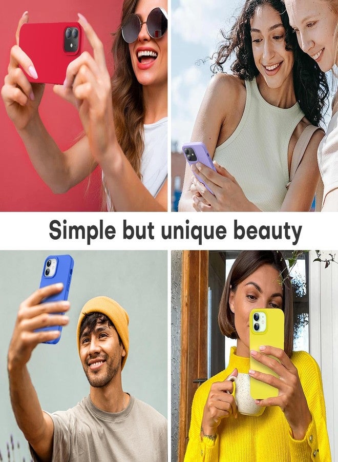 LOVE 3000 جراب LOVE 3000 مصمم خصيصًا لهاتف iPhone 12/iPhone 12 Pro، مصنوع من السيليكون الفاخر مع بطانة داخلية ناعمة من الألياف الدقيقة المقاومة للخدش، جراب واقٍ مقاوم للصدمات مناسب للرجال والنساء والفتيات، مقاس 6.1 بوصة، لون أزرق كلاين - Image 2