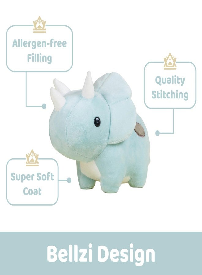 Bellzi Triceratops Cute Stuffed Animal Plush Toy - Adorable Soft Dinosaur Toy Plushies and Gifts - Perfect Present for Kids, Babies, Toddlers - Seri - Image 3