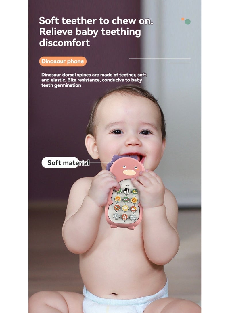 general Silicone Mobile Phone Toy, Toddler Cell Phone,Educational Kids Play Phone, Musical, Colorful and Educational Kids Play Phone,With Light Music for Babies 6 Months + - Image 1