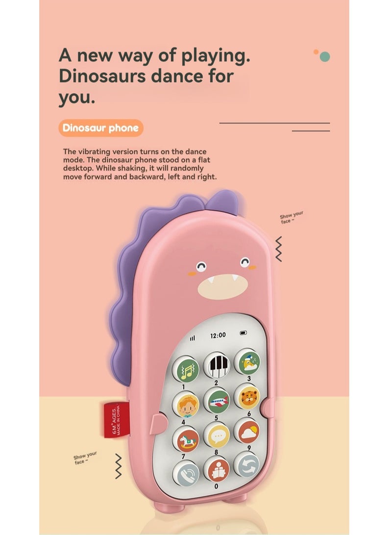 general Silicone Mobile Phone Toy, Toddler Cell Phone,Educational Kids Play Phone, Musical, Colorful and Educational Kids Play Phone,With Light Music for Babies 6 Months + - Image 2