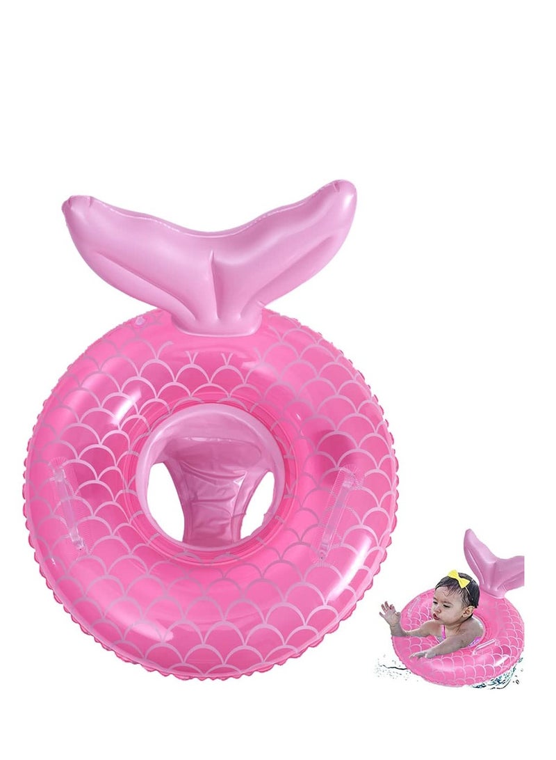 Baby Swimming Float, Inflatable Swim Ring Cute Floaties with Seat and Handle Pool Floats Toys Fun Water Raft Lounge Party Supplies for Infant Toddler Kids Children Age 0-8 Years Under 44lb - Image 1