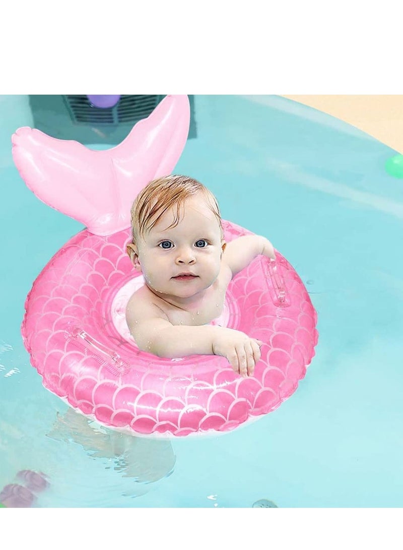 Baby Swimming Float, Inflatable Swim Ring Cute Floaties with Seat and Handle Pool Floats Toys Fun Water Raft Lounge Party Supplies for Infant Toddler Kids Children Age 0-8 Years Under 44lb - Image 3