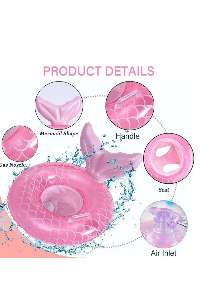 Baby Swimming Float, Inflatable Swim Ring Cute Floaties with Seat and Handle Pool Floats Toys Fun Water Raft Lounge Party Supplies for Infant Toddler Kids Children Age 0-8 Years Under 44lb - Image 4