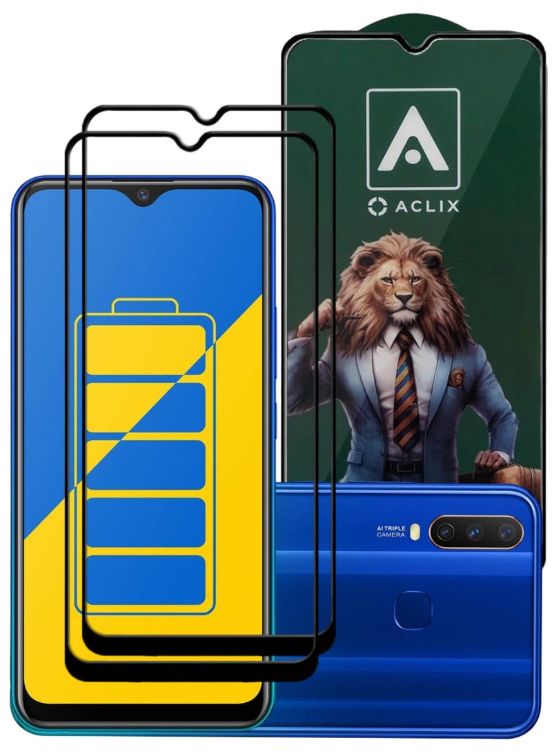 ACLIX 2 Pieces Antistatic ESD Dustproof Premium Quality High Definition Tempered Glass Screen Protector Designed For vivo Y15 - Image 1
