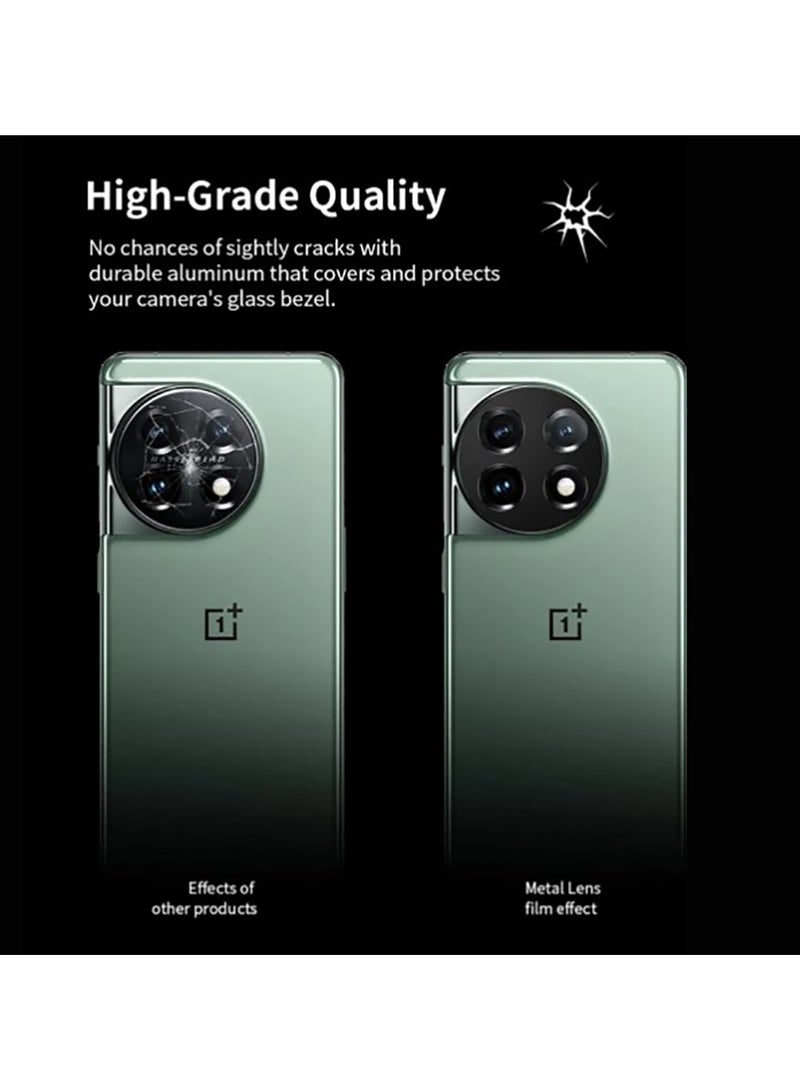 واقي عدسة الكاميرا لهاتف OnePlus 11 5G من الزجاج المقوى بدرجة صلابة 9 عالي الدقة ومضاد للخدش وخالٍ من الفقاعات - Image 5