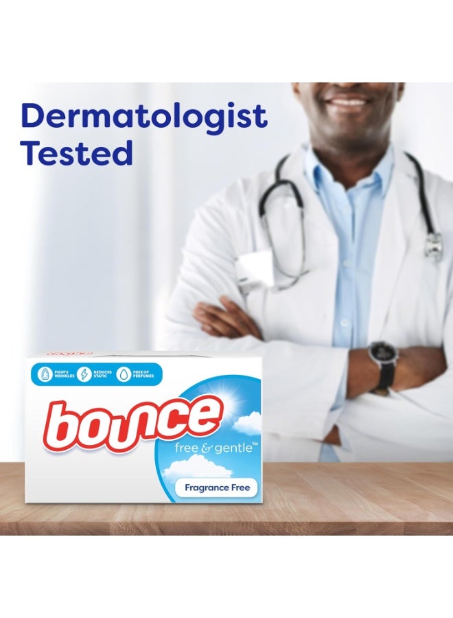 Bounce Free & Gentle Dryer Sheets, Unscented, 240 Count - Image 2