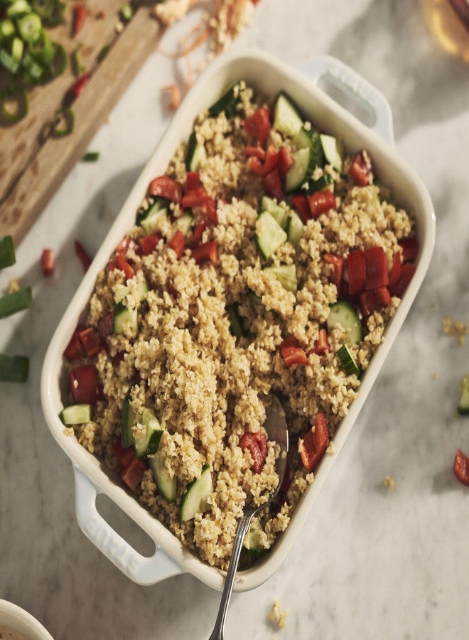 ستوب طقم أطباق خبز مستطيلة من السيراميك من ستاب، قطعتان، لون أزرق باستيل للماكارون - Image 4