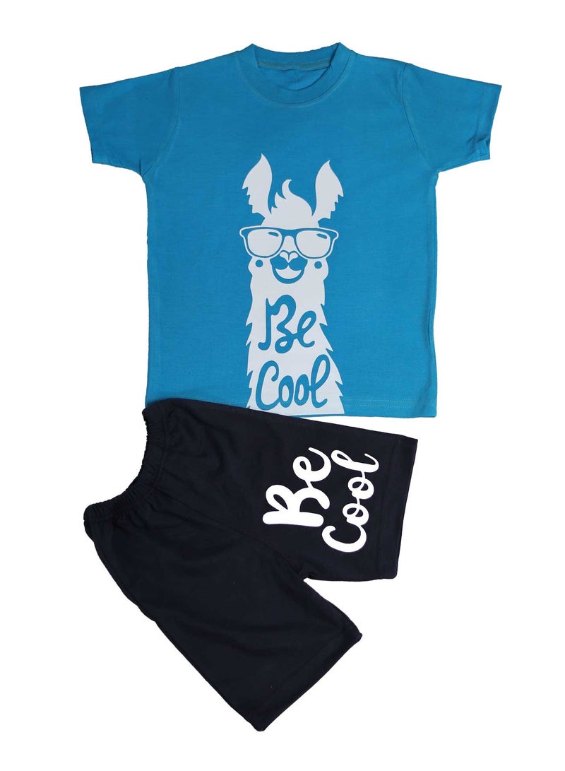 وان هاند بيجاما قطن أطفالى صيفى - لبنى - Image 1