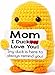 MBL Gifts for Mom Mothers Day Funny Small Crochet Duck Birthday Mothers Day Easter Basket Christmas Stocking Stuffers Unique Gift for Mama Mother from Daughter Son I Duck Love You Mom - Image 3