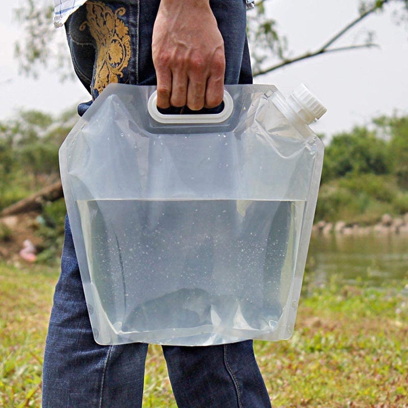 MURCY Portable Collapsible Water Storage Tank: The Ultimate Water Container for Camping, Hiking, and Survival (5 Liter, White) - Image 1