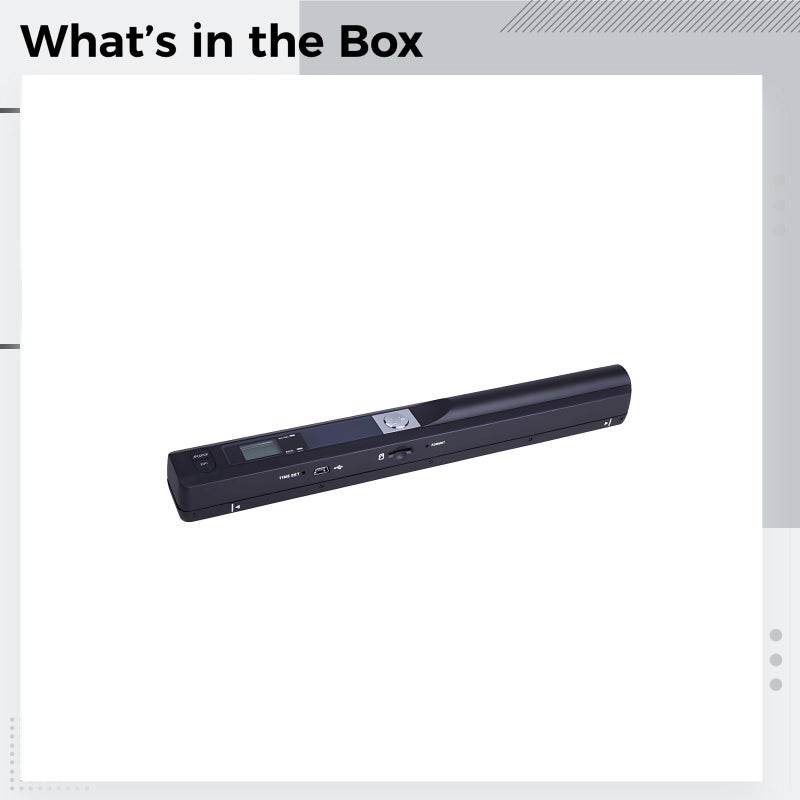 Handheld Wand Scanner 900 DPI for A4 Documents Photos Books with 16GB Card Lightweight - Image 5