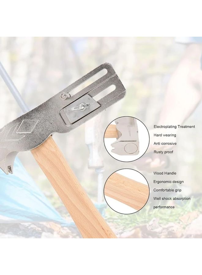 1 Pack Magnetic Roofing Hammer Axe Hacha Para Roofing 1 Model Ergonomic Wood Handle - Image 5