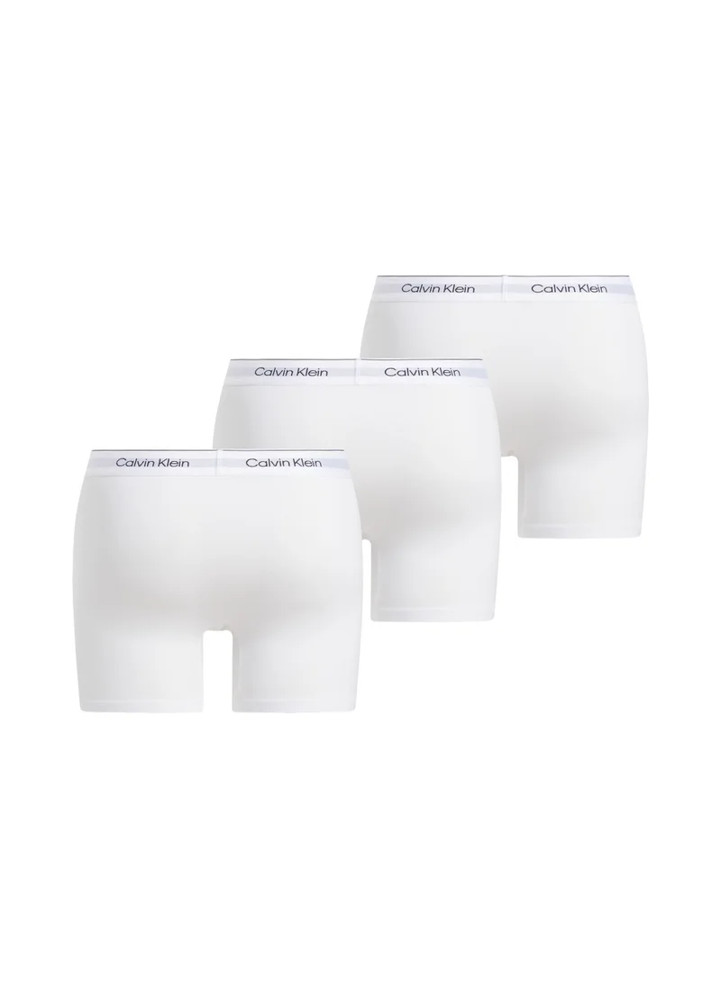 CALVIN KLEIN Men's 3 Pack Boxer Briefs - Modern Cotton - Cotton, White