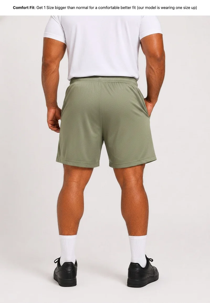 بريما إيس رجالي Shorts لايف ستايل بريميوم Olive Green