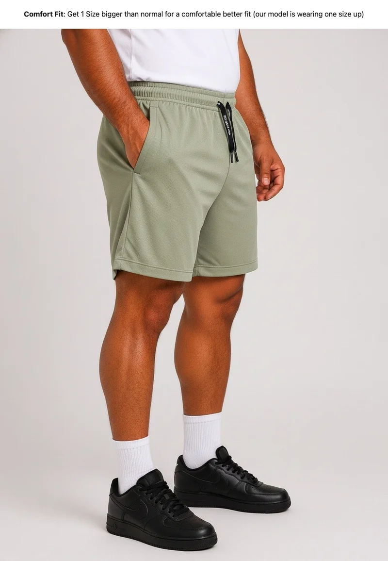 Prima Ace Olive Green Men's Shorts Lifestyle Premium Olive Green for Men | Best Price UAE