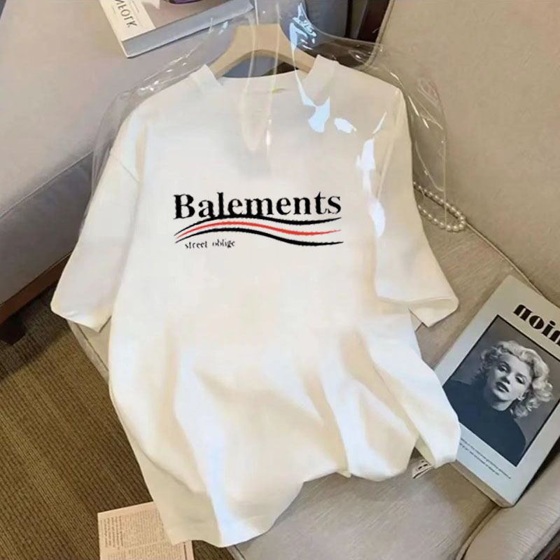 تي شيرت صيفي جديد بأسلوب كوري فضفاض بأكمام قصيرة للنساء، قمة عصرية مطبوعة تناسب جميع الأزياء، ملابس خارجية، تي شيرت موضة 6010 - Image 5