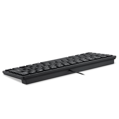 Enter Typistmini Multimedia USB Keyboard 78 Keys, Tactile Responsive Typing, PC/Mac/Laptop, Windows/Linux/iOS/Android - Black - Image 4
