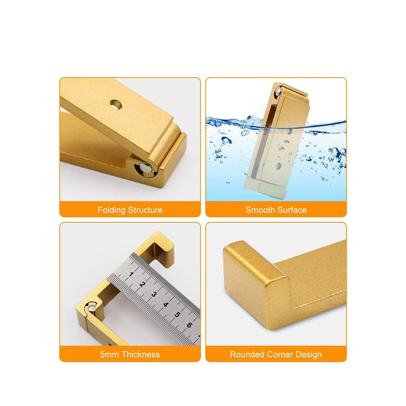 Zikra 5 Pcs Folding Coat Hooks Wall Hooks for Hanging Coat Towel Hooks Hardware Heavy Duty Aluminum Alloy Headphone Holder Hooks No Rust Wall Mounted Bags Fitness Equipment - Image 3