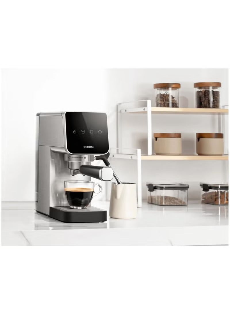 Xiaomi Semi Automatic Espresso Machine, Milk Frother 20bar Pump 0.9L Stainless Steel CME003 0.9 L 1350 W BHR9798EU Silver - Image 4