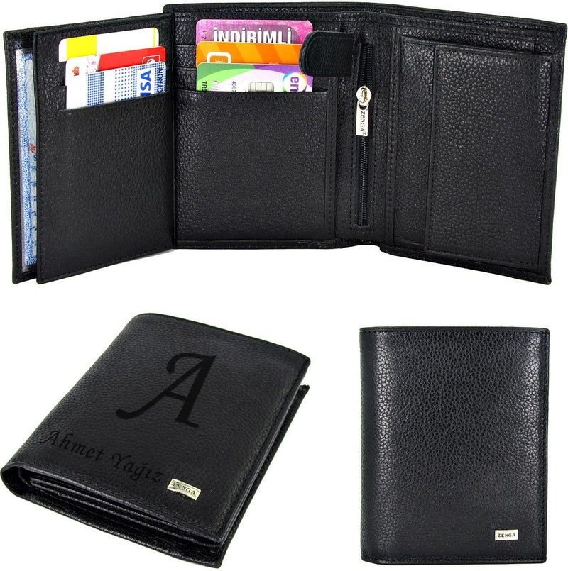 Zenga Personalized Men's Leather Wallet Named Wallet Z152  - Image 1