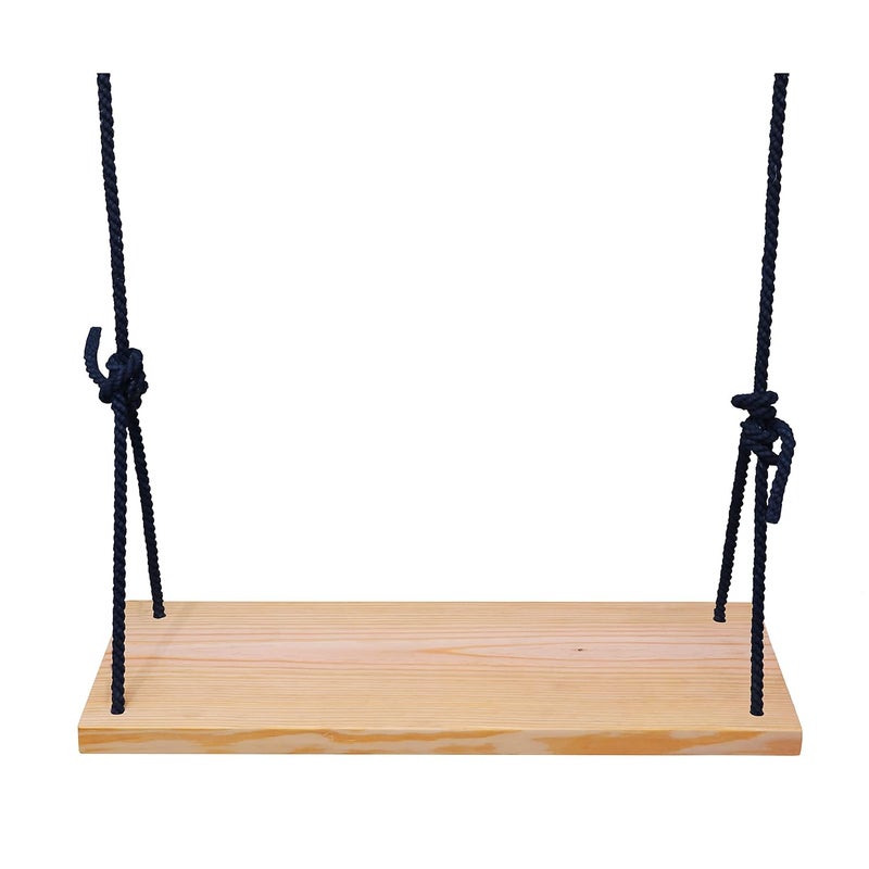 Mihad Wooden Hanging Swing Single Seater Swing IndoorOutdoor Balcony Swing Porch Swing Garden Swing Swing For Living Room For Adults And Kids Up To 100Kg Length Up To 12Ft Width 2Ft 24 Inch - Image 1