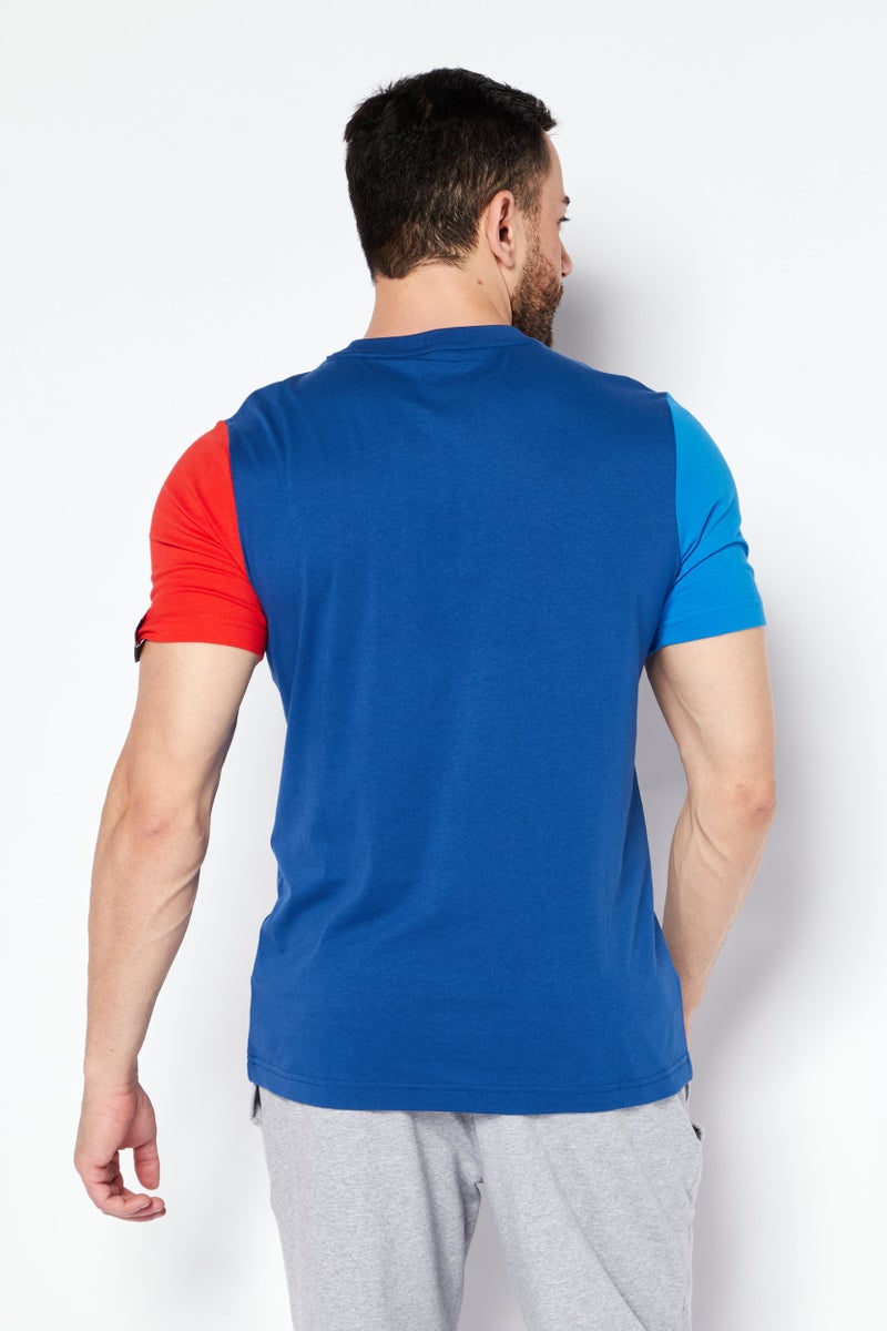 PUMA Men Sportswear Fit Short Sleeve Outdoor T-Shirt, Blue - Image 2