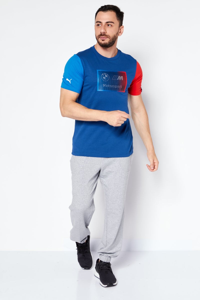 PUMA Men Sportswear Fit Short Sleeve Outdoor T-Shirt, Blue - Image 4