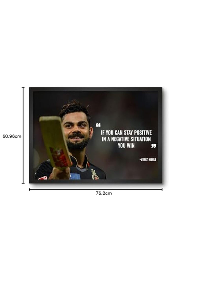 LAMRON Virat Kohli Inspirational Quote Wall Art - Image 4