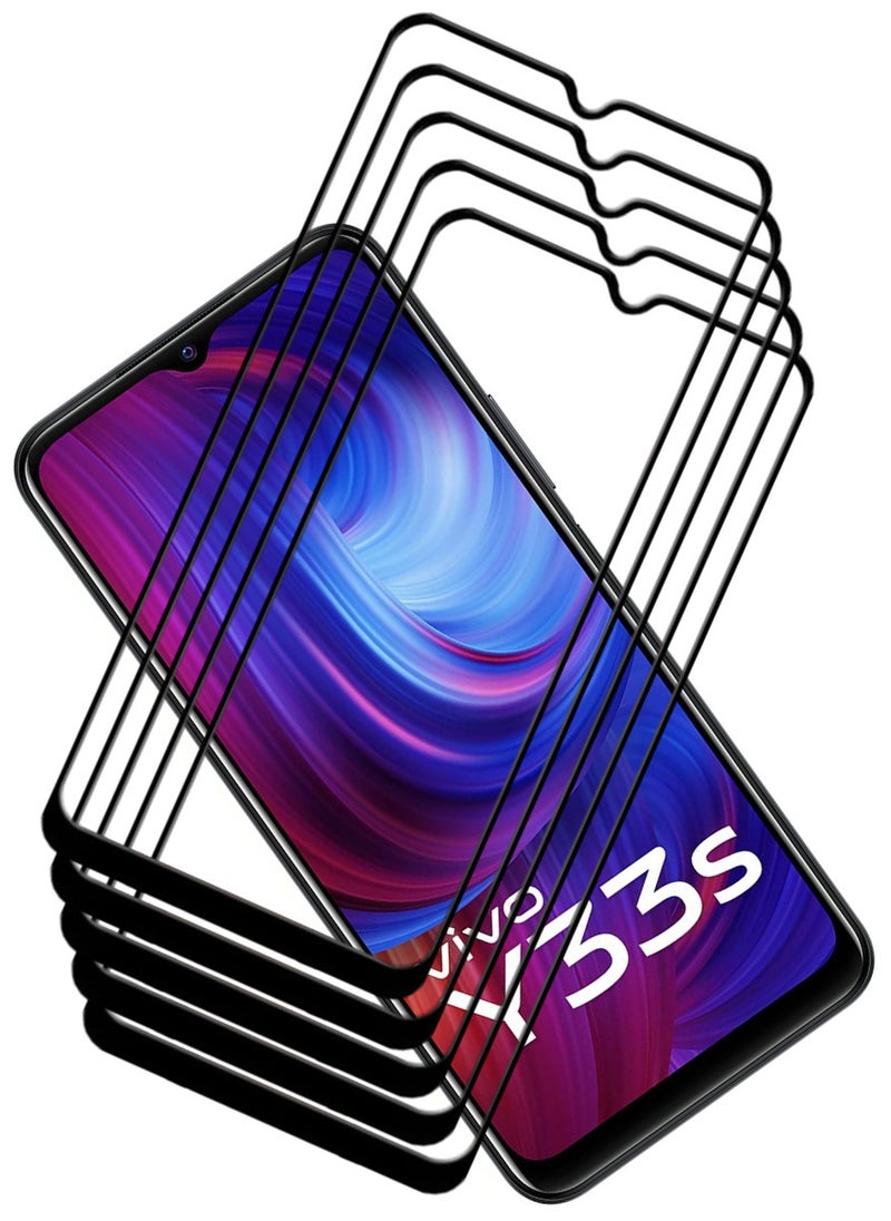 5 Pieces Antistatic ESD Dustproof Premium Quality High Definition Tempered Glass Screen Protector Designed For vivo Y33s