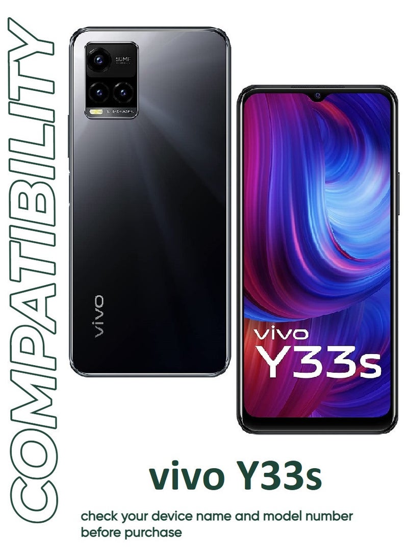 5 Pieces Antistatic ESD Dustproof Premium Quality High Definition Tempered Glass Screen Protector Designed For vivo Y33s